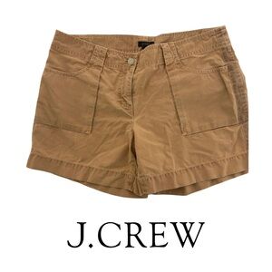J. Crew Tan Shorts Relaxed Fit 100% Cotton, Size 6 City Fit